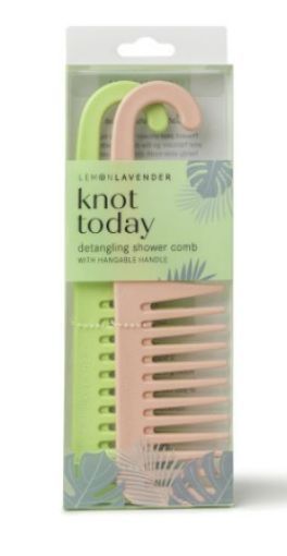Picture of LEMON LAVENDER DETANGLING SHOWER COMB - KNOT TODAY